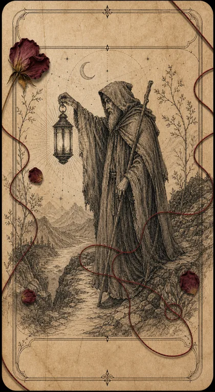 The Hermit Fatewave tarot card art