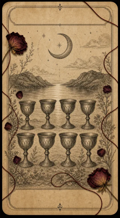 Eight of Cups Fatewave tarot card art