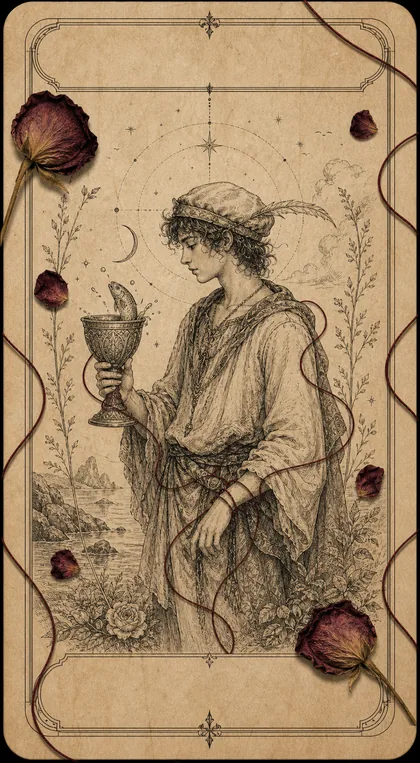 Page of Cups Fatewave tarot card art