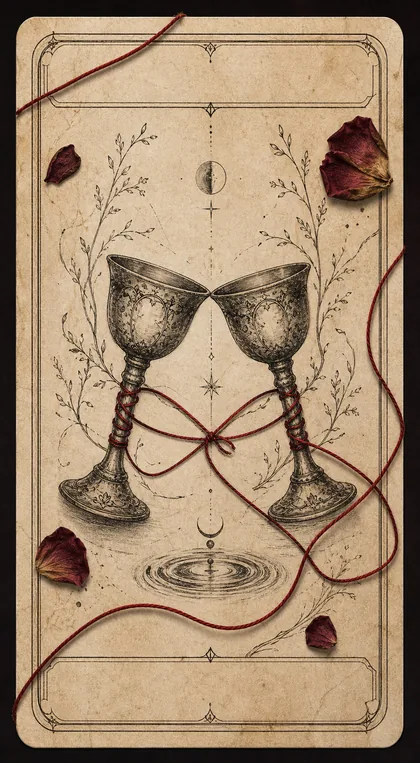 Two of Cups Fatewave tarot card art