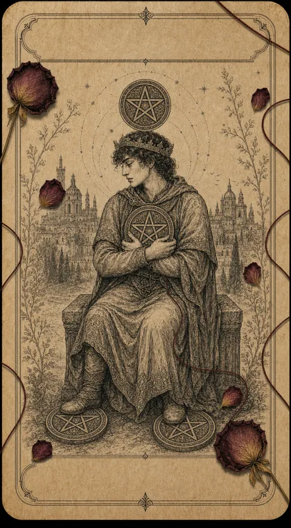 Four of Pentacles Fatewave tarot card art