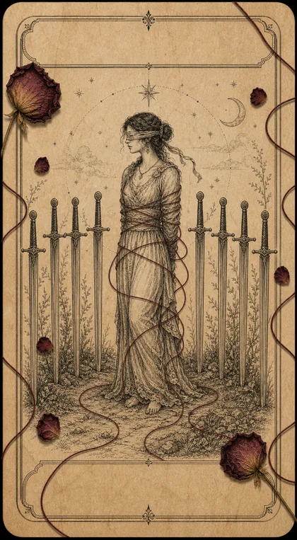Eight of Swords Fatewave tarot card art