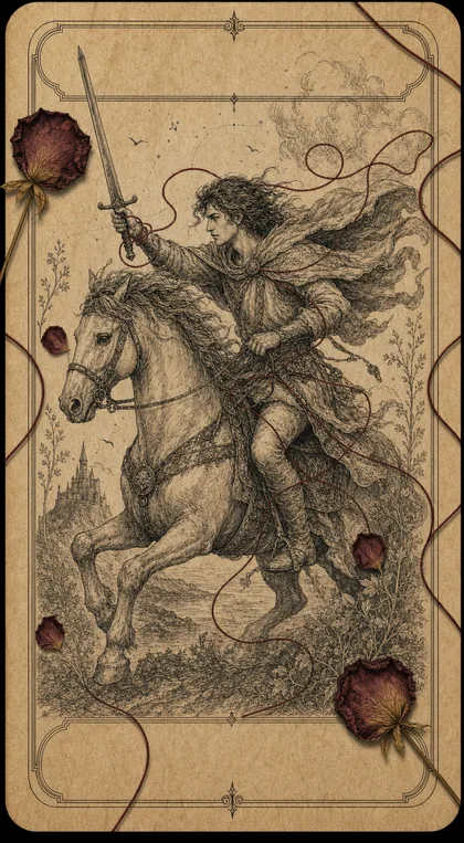 Knight of Swords Fatewave tarot card art