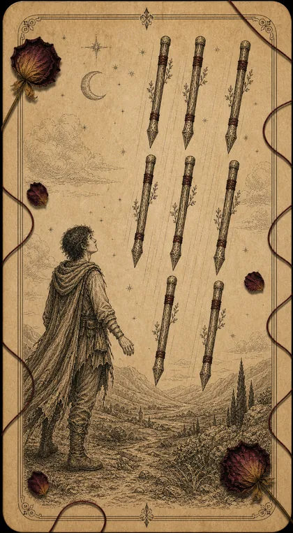 Eight of Wands Fatewave tarot card art