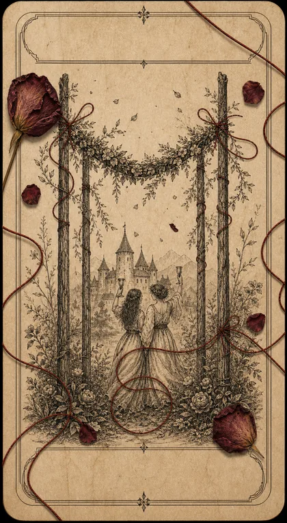 Four of Wands Fatewave tarot card art
