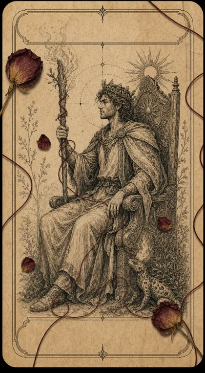 King of Wands Fatewave tarot card art