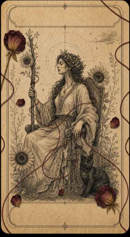 Queen of Wands Fatewave tarot card art
